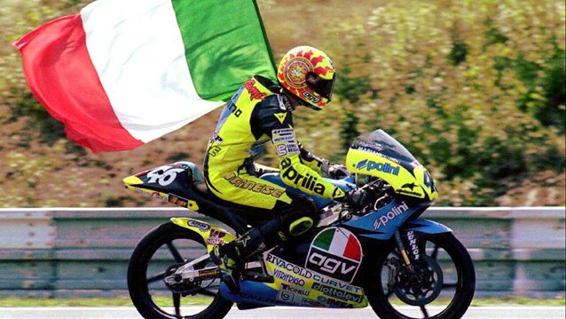 Valentino Rossi dopo il traguardo / MotoGp.com