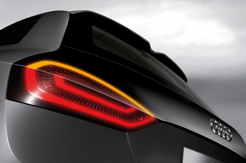 Audi A1 - dettaglio faro posteriore acceso