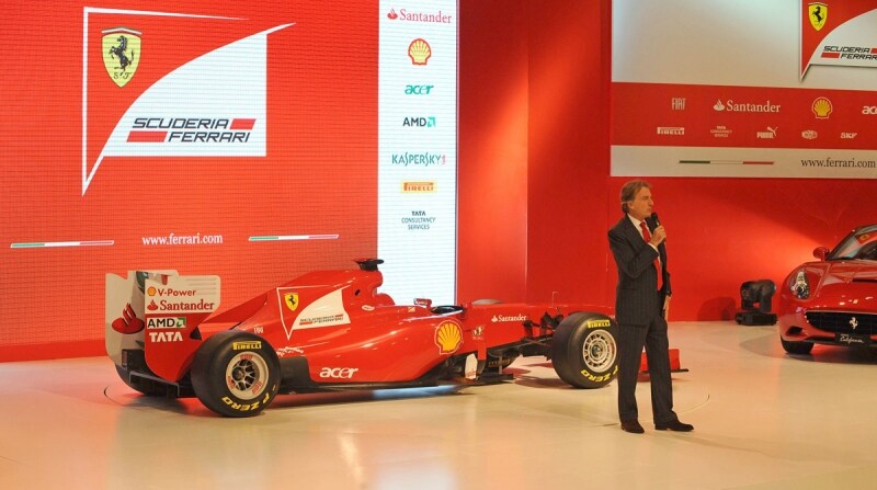 Montezemolo presenta la Ferrari F150