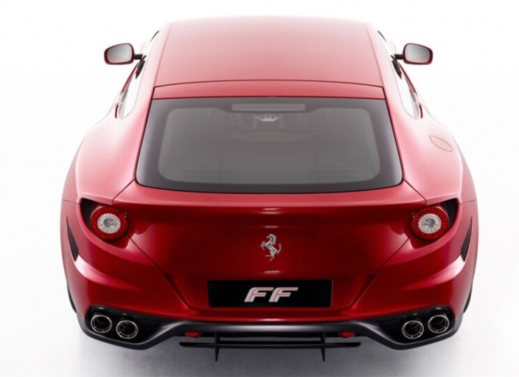 Lato posteriore della Ferrari Four