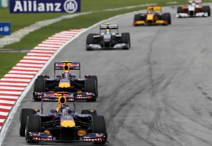 Gp Malesia, Gara: Gruppo di testa