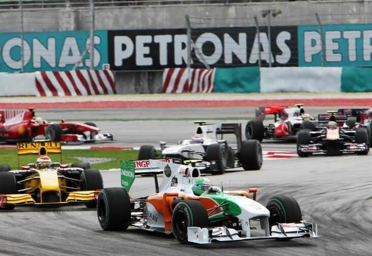 Gp Malesia, Gara: Liuzzi precede Petrov