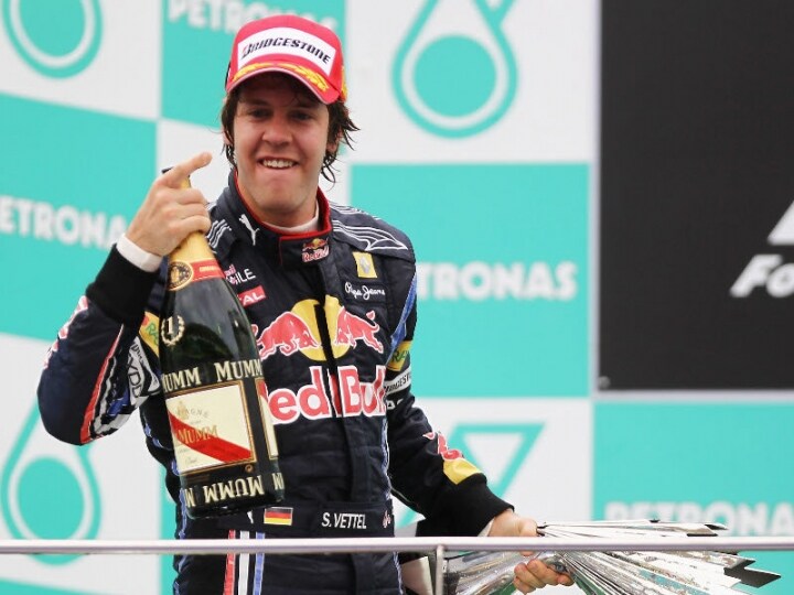 Gp Malesia, Gara: Vettel esulta sul podio