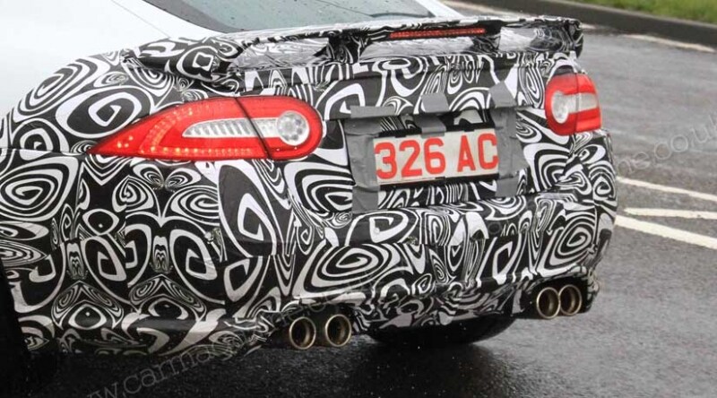 Dettaglio del retro della Jaguar XK