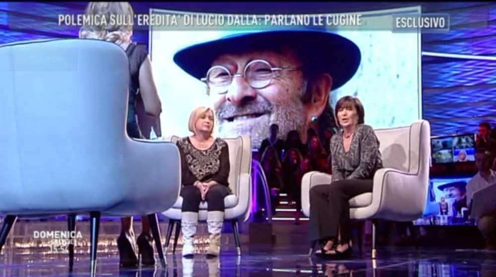 Le cugine di Lucio Dalla a Domenica Live