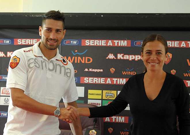 presentazione di Marco Borriello alla As Roma