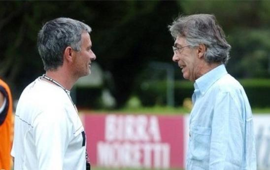 Moratti con Mou