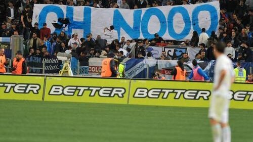 lo storico striscione di Lazio-Inter 0-2 del maggio 2010