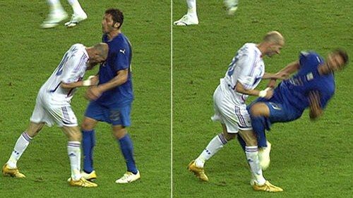 Zidane Materazzi finale Italia-Francia