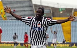 Asamoah festeggia una vittoria