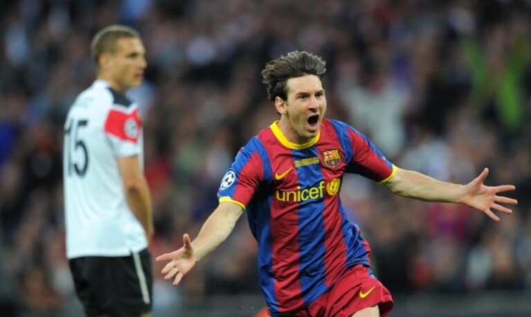messi totti baggio