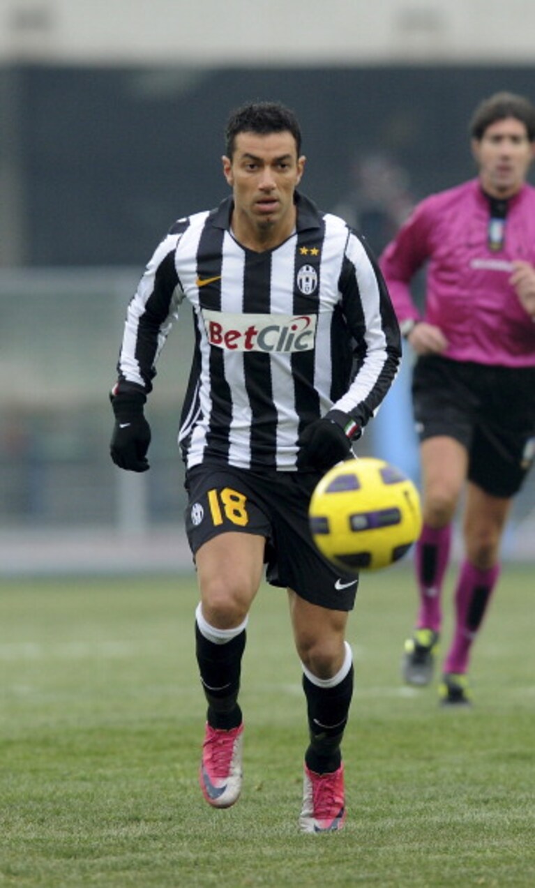Fabio Quagliarella con la maglia della Juventus, contro il Chievo Verona