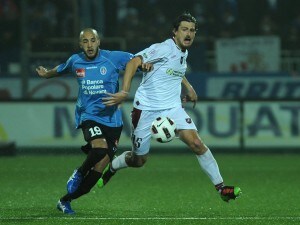 Gonzalez con il Novara