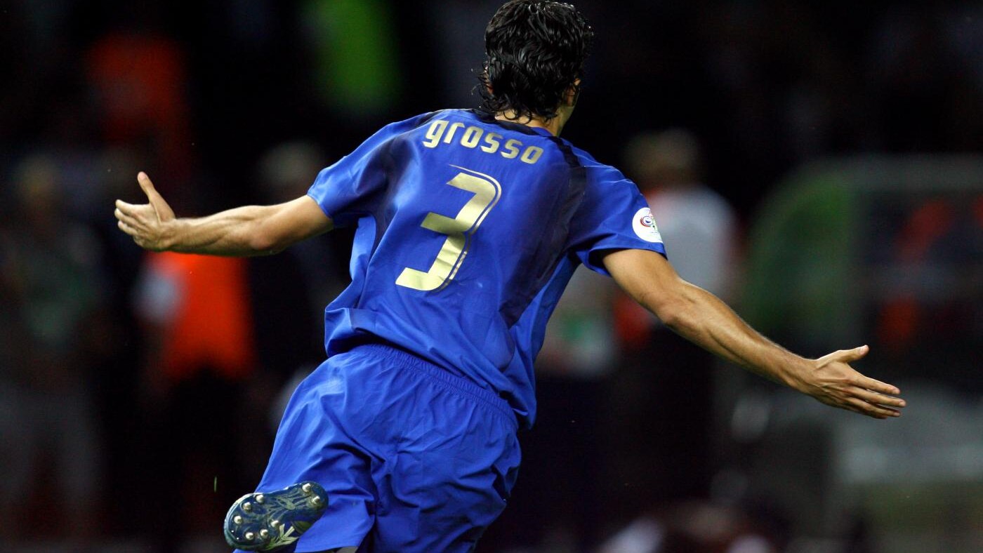 Fabrio Grosso con la nazionale 2006