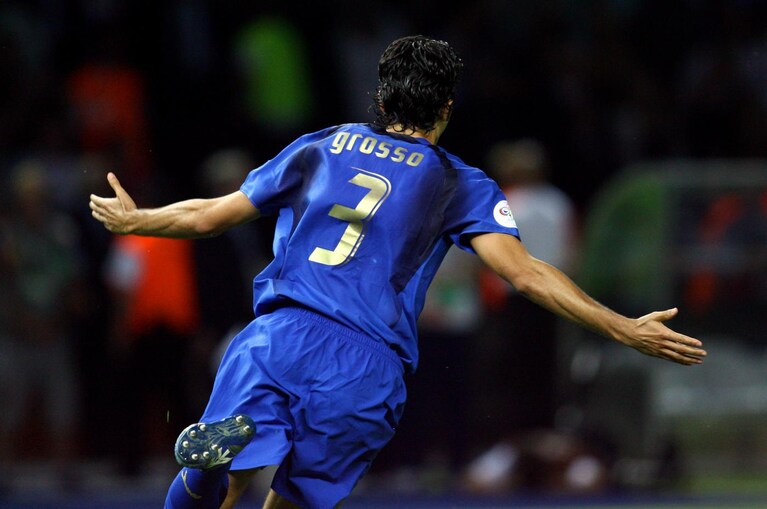Fabrio Grosso con la nazionale 2006