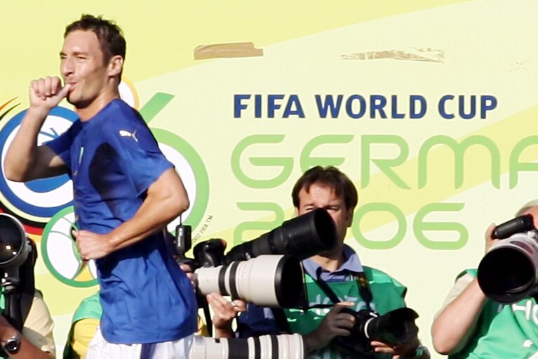 Francesco Totti contro l'Australia