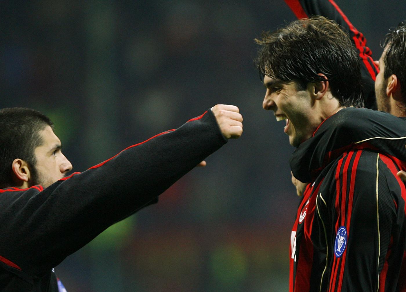 Gattuso e Kakà al Milan