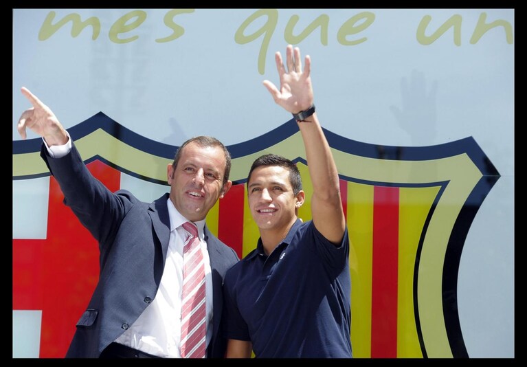 Presentazione di Alexis Sanchez al Barcellona