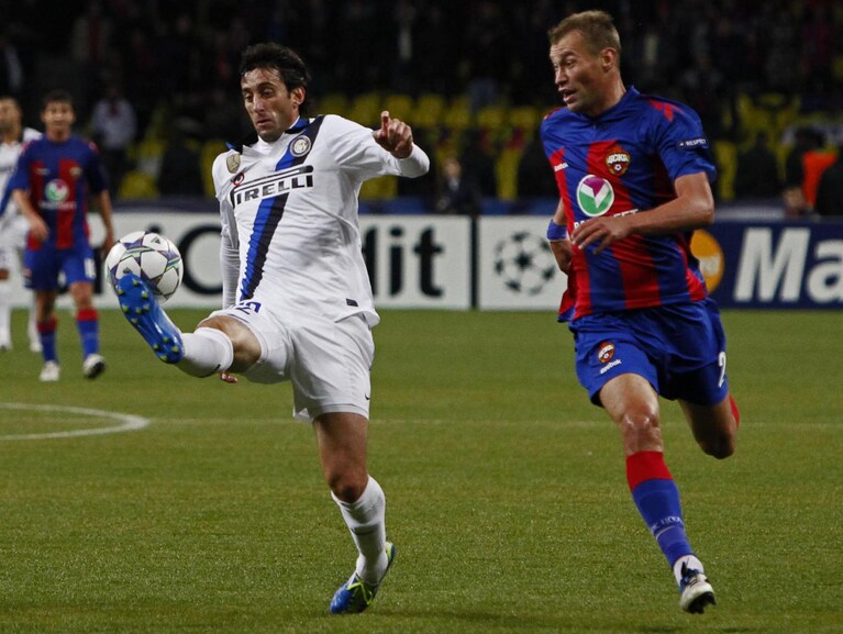 Infortunio Milito Inter-Napoli