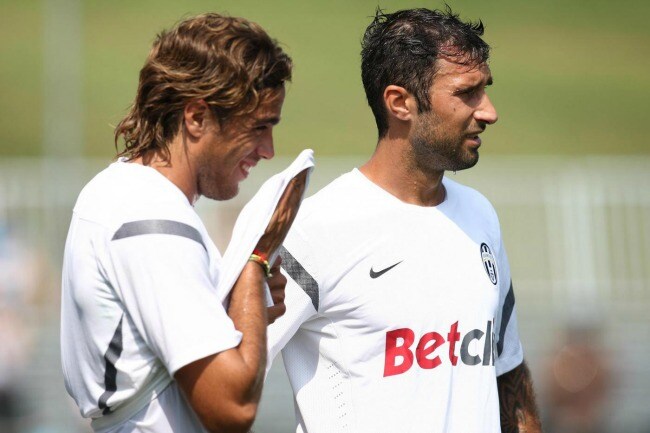 Matri e Vucinic in vista di Juventus-Genoa