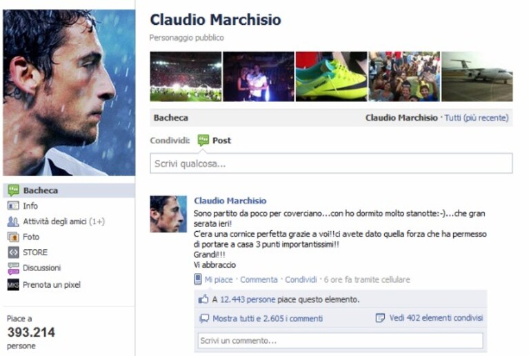 pagina fb di marchsio