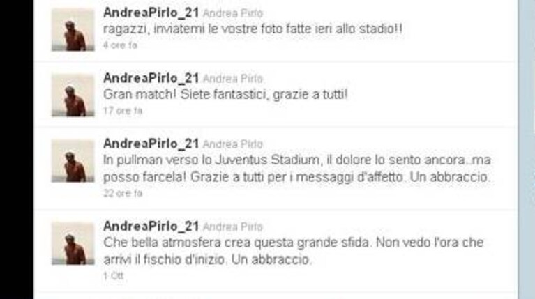 Andrea Pirlo su Twitter