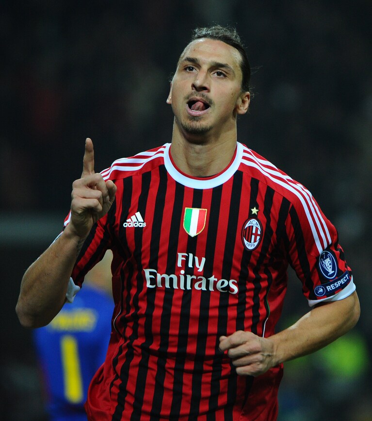 Milan-Barcellona 2-3 gol Ibrahimovic