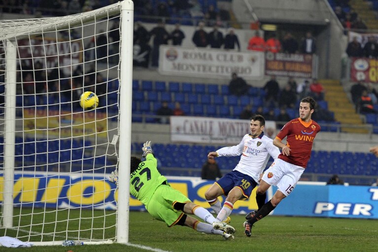 Roma-Lecce 2-1 Pjanic