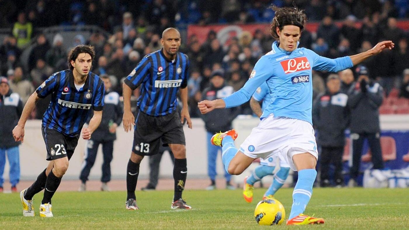 Napoli-Inter 2-0 Cavani Coppa Italia