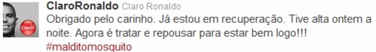 ronaldo in ospedale