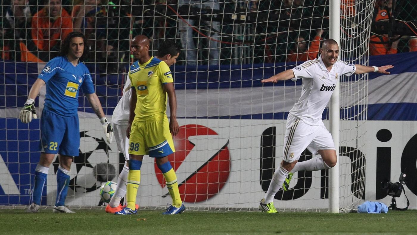 apoel nicosia real madrid 0 3 benzema kaka'