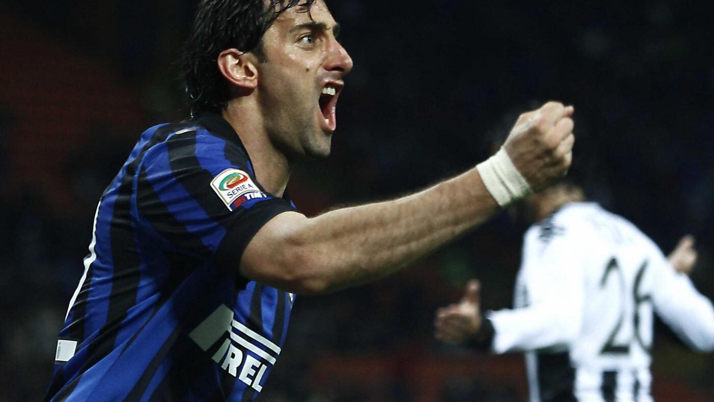 milito gol, festeggia col Siena