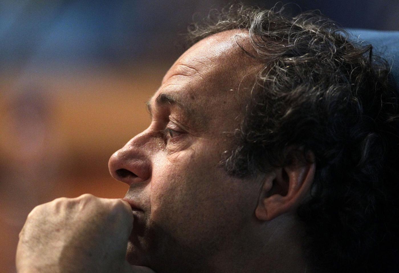 Il presidente dell'Uefa Platini