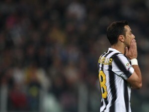 Juventus - Fabio Quagliarella si dispera