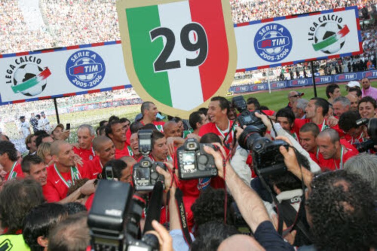 l'ultima festa 'revocata' per il 29° scudetto della Juventus