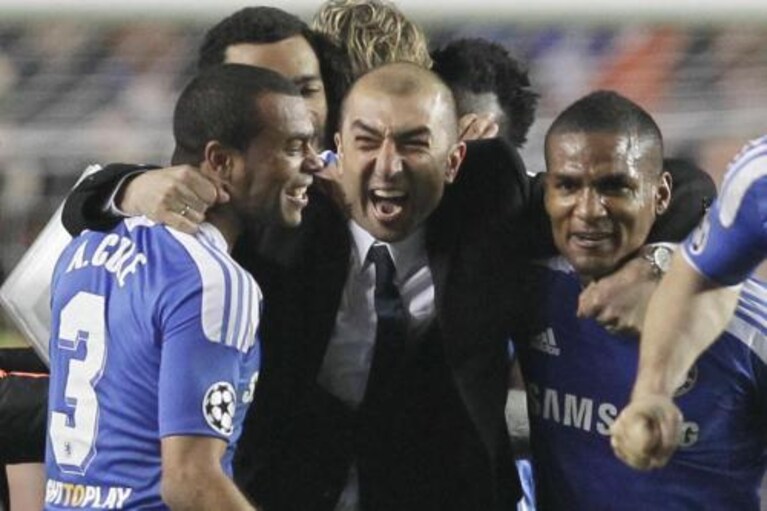 Di Matteo esulta, la Champions è vicina