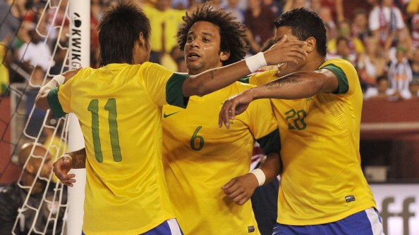 Il Brasile si sta preparando per le Olimpiadi di Londra. Negli Stati Uniti Neymar furoreggia. Il fantasista apre le marcature dagli undici metri, poi regala assit per Thiago Silva e Marcelo. Nel finale gol di Pato.