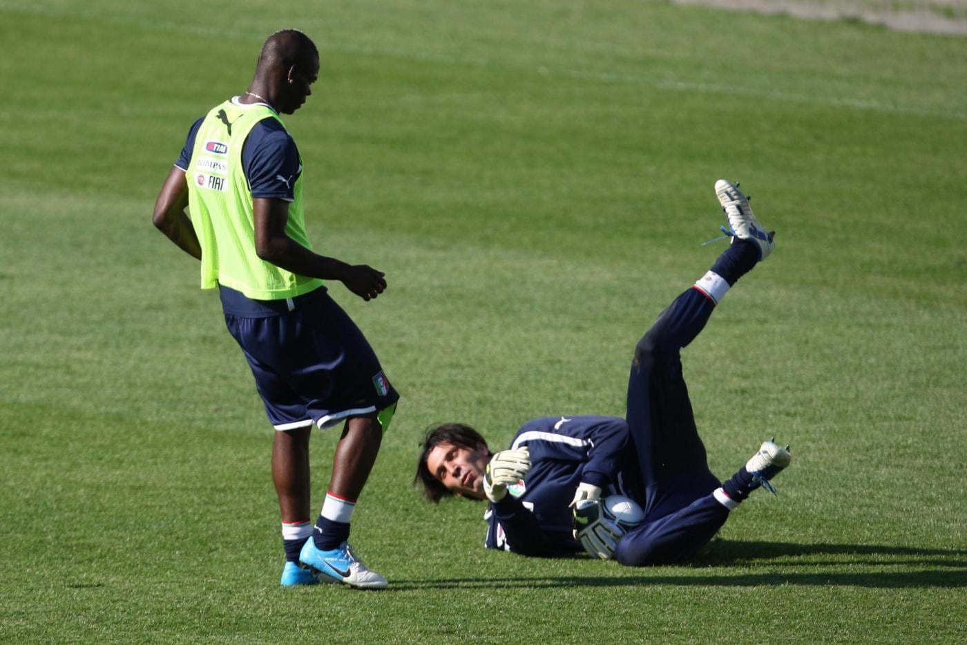 Buffon in allenamento