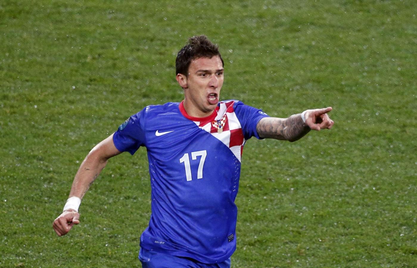 L'esultanza di Mandzukic