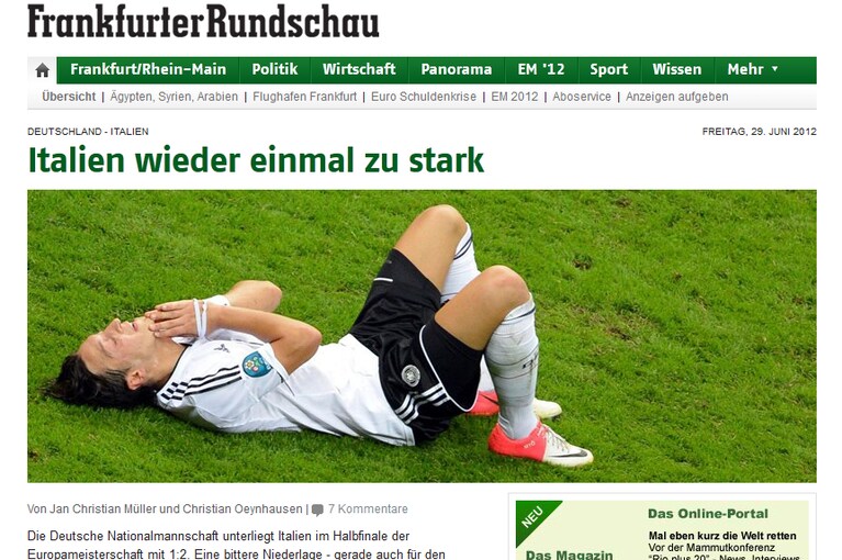 italia germania stampa tedesca