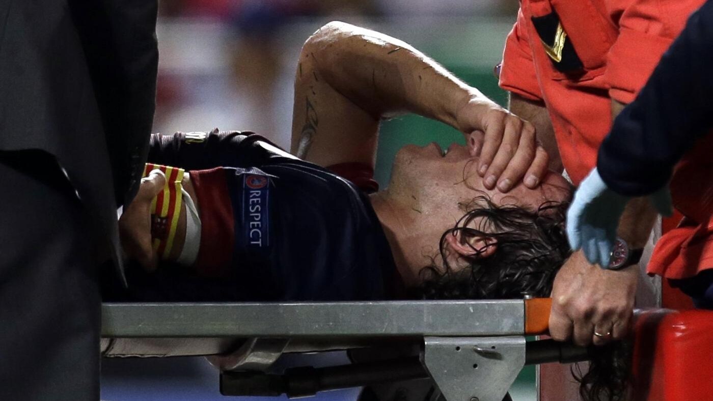 carles puyol infortunio video