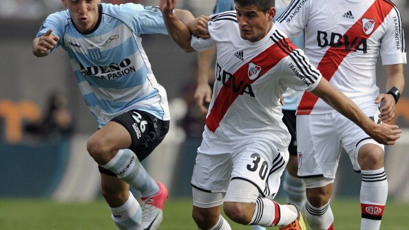 Centurion con la maglia del Racing