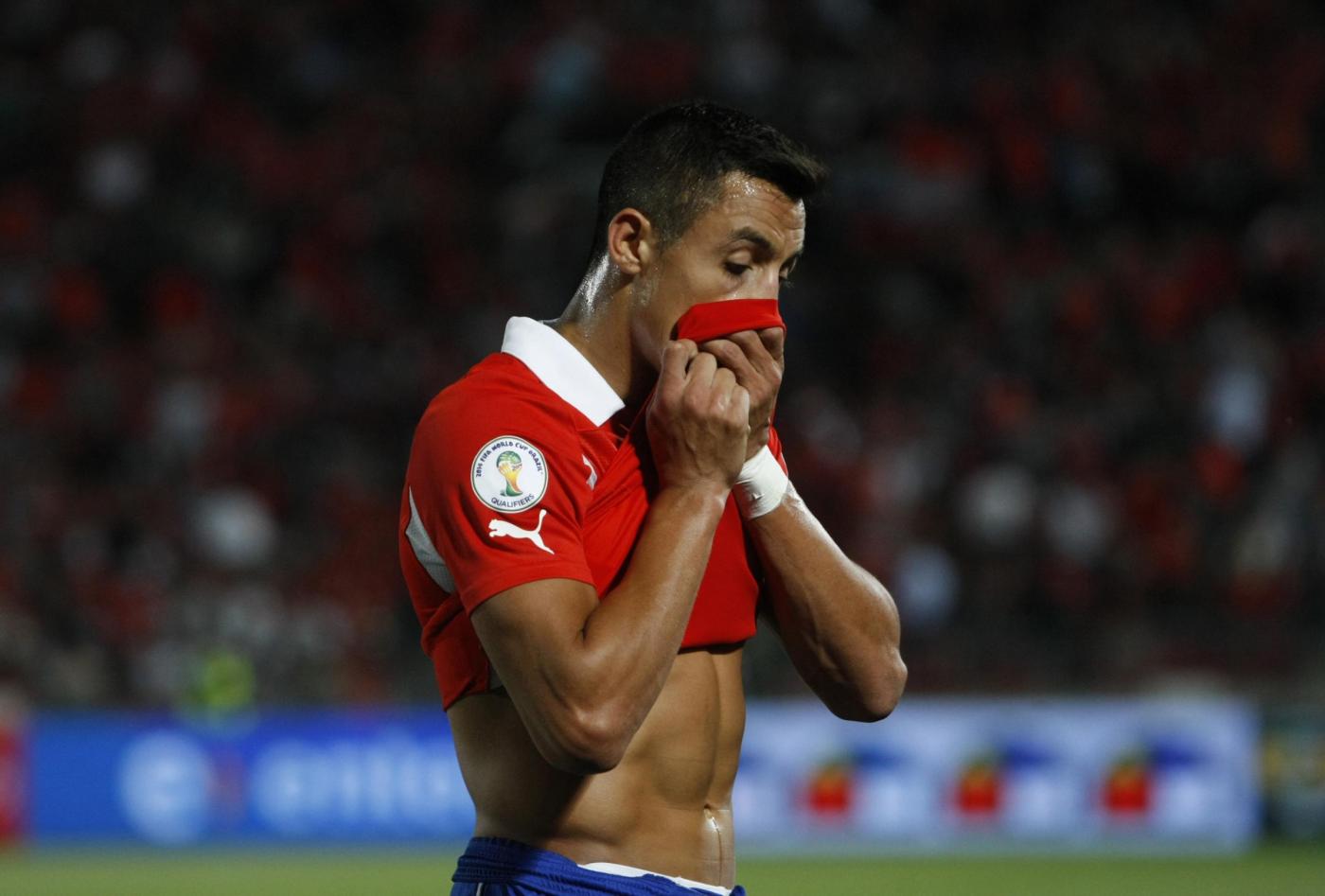 Alexis Shanchez infortunato