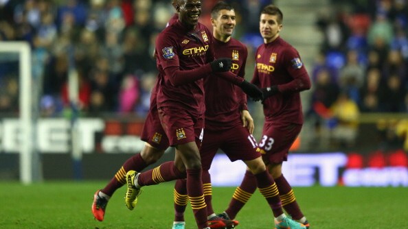 wigan manchester city 0 2, manchester united west ham 1 0
