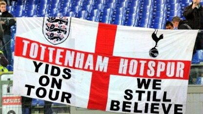 bandiera dei tifosi degli Spurs