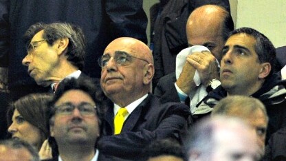 galliani in tribuna a san siro