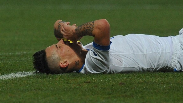 Hamsik a terra
