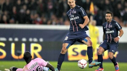 zlatan in azione a parigi