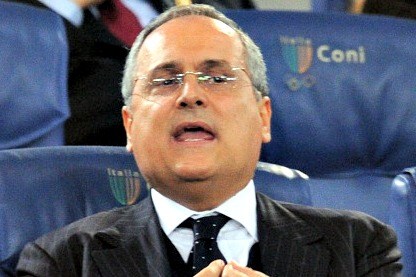 claudio lotito in tribuna
