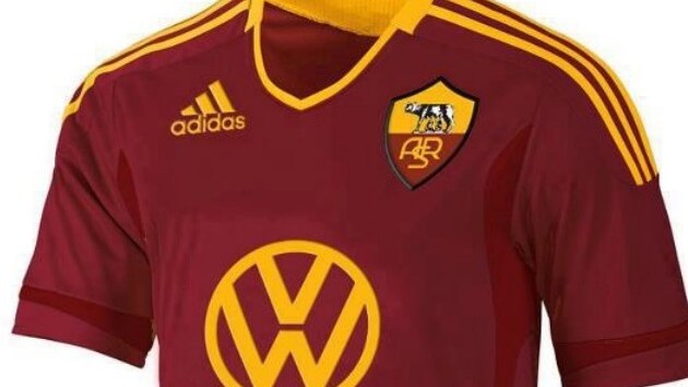 la nuova maglia della roma